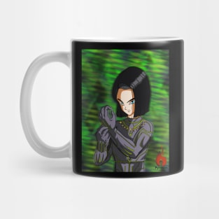 Android 17 as Black Panther Mug